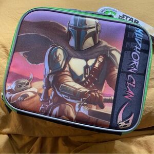 NWT Star Wars Mandalorian Lunch Box Bag Grogu Mudhorn Clan